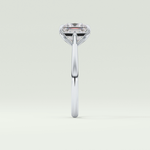 2.0 CT Princess Cut Solitaire Lab-Grown Diamond Engagement Ring 16