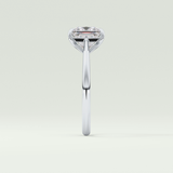 2.0 CT Princess Cut Solitaire Lab-Grown Diamond Engagement Ring 16