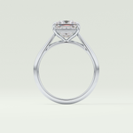 2.0 CT Princess Cut Solitaire Lab-Grown Diamond Engagement Ring 18
