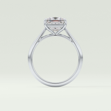 2.0 CT Princess Cut Solitaire Lab-Grown Diamond Engagement Ring 18
