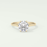 2.0 CT Round Cut Solitaire Lab-Grown Diamond Engagement Ring 1