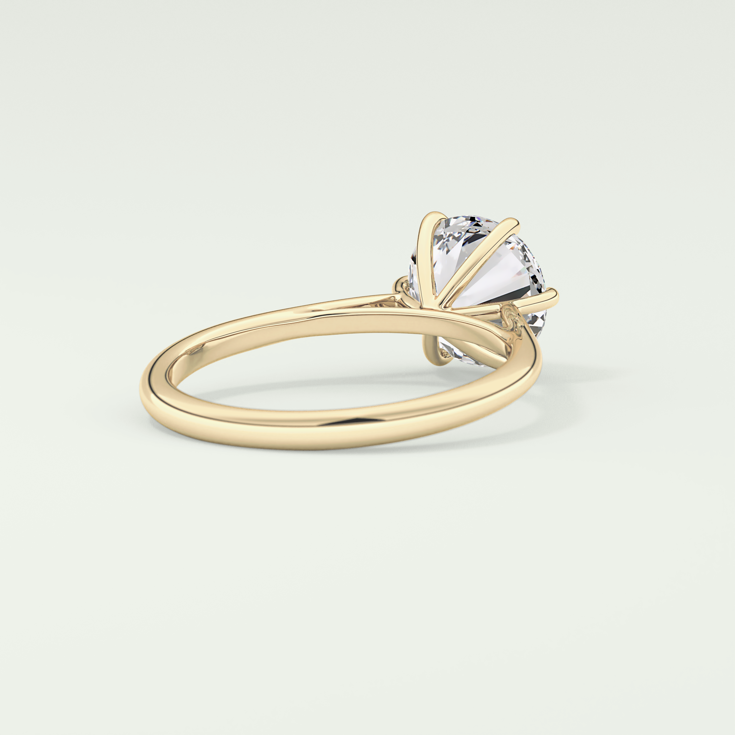 2.0 CT Round Cut Solitaire Lab-Grown Diamond Engagement Ring 2