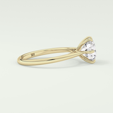 2.0 CT Round Cut Solitaire Lab-Grown Diamond Engagement Ring 3