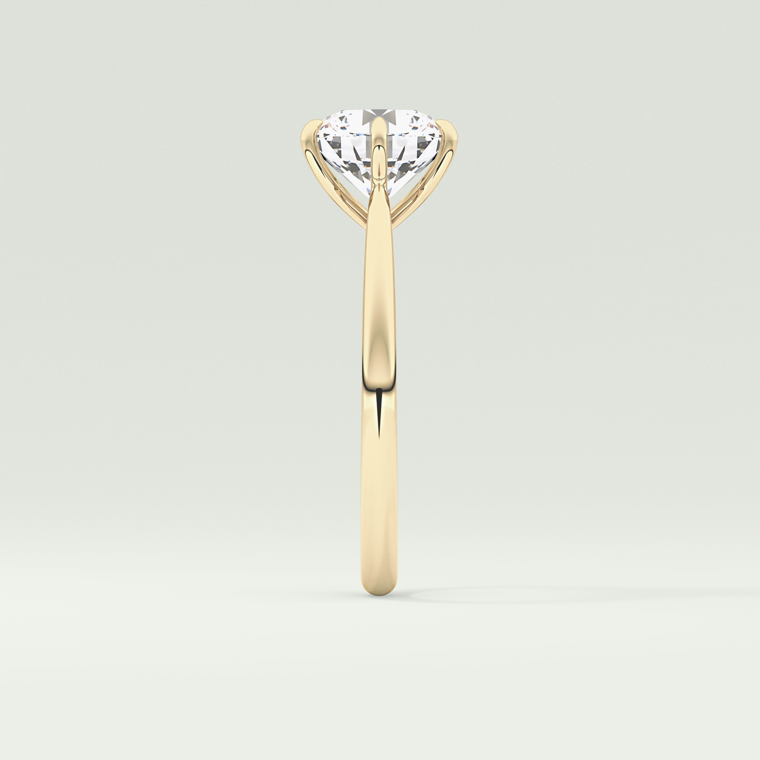 2.0 CT Round Cut Solitaire Lab-Grown Diamond Engagement Ring 4