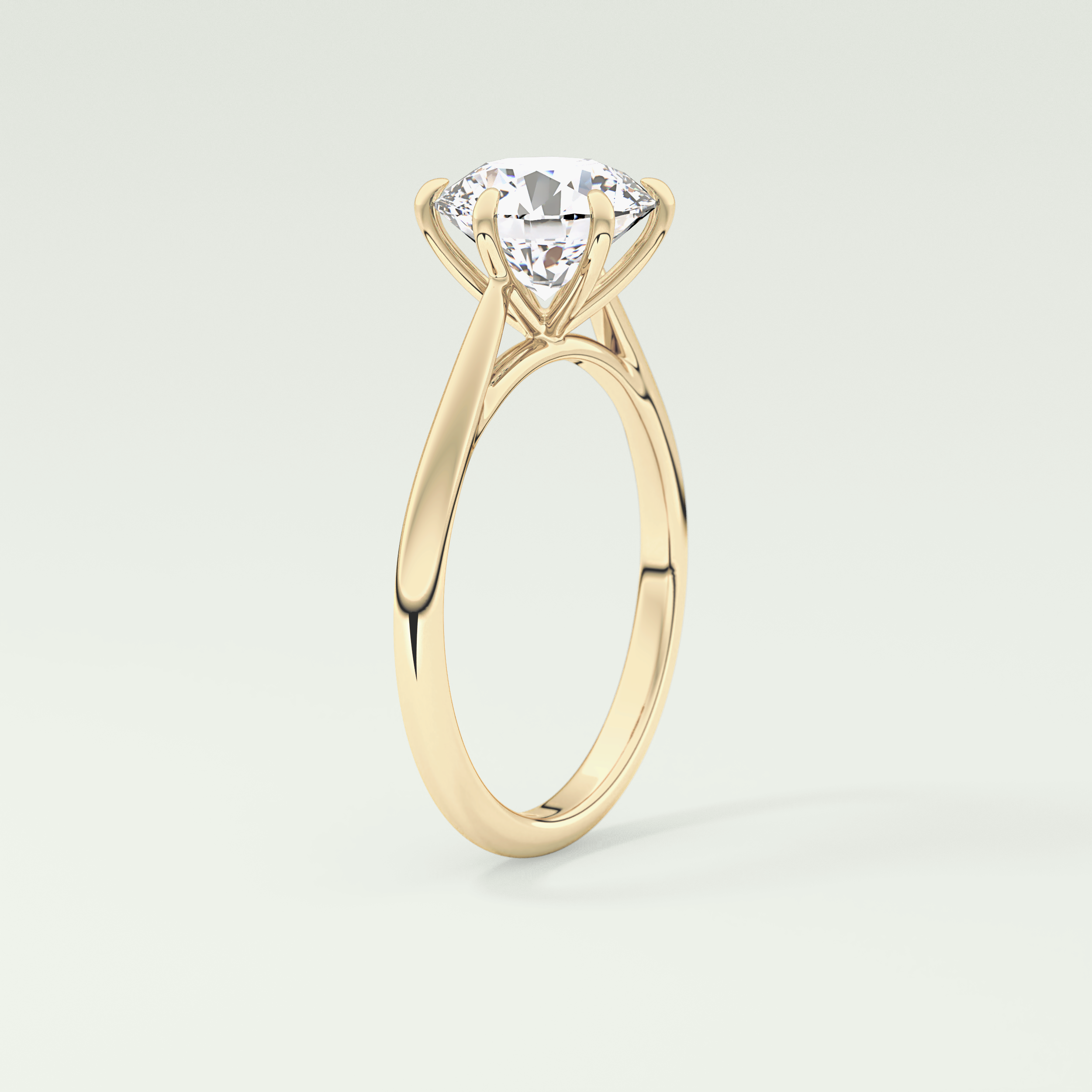 2.0 CT Round Cut Solitaire Lab-Grown Diamond Engagement Ring 5