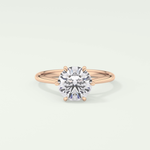 2.0 CT Round Cut Solitaire Lab-Grown Diamond Engagement Ring 7