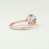 2.0 CT Round Cut Solitaire Lab-Grown Diamond Engagement Ring 8