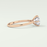 2.0 CT Round Cut Solitaire Lab-Grown Diamond Engagement Ring 9