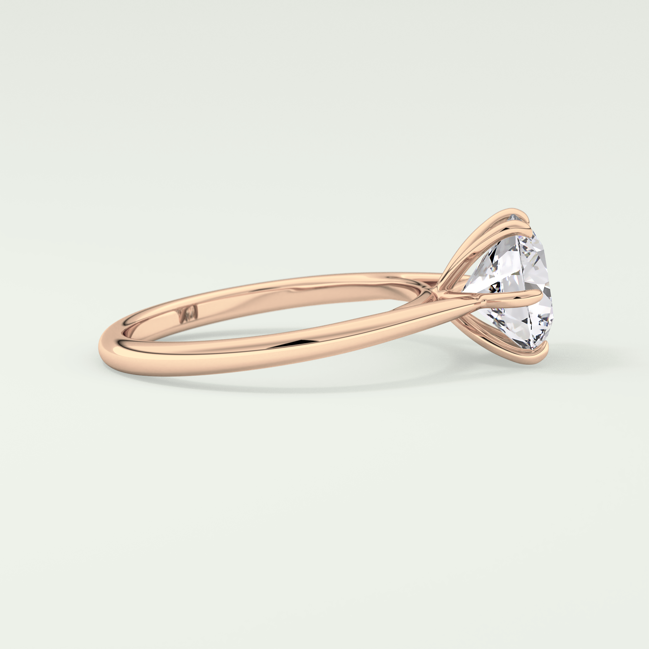 2.0 CT Round Cut Solitaire Lab-Grown Diamond Engagement Ring 9