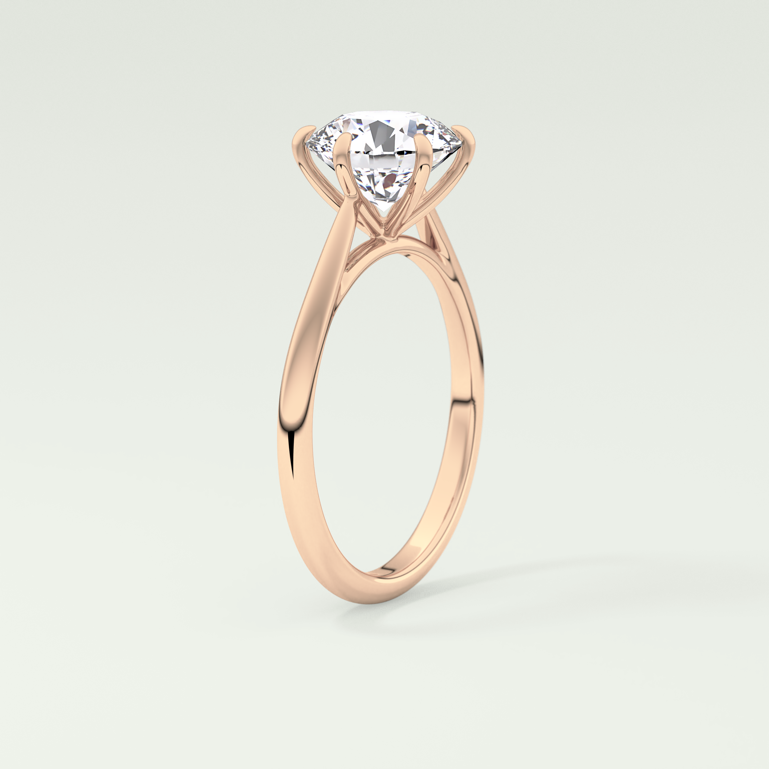 2.0 CT Round Cut Solitaire Lab-Grown Diamond Engagement Ring 11