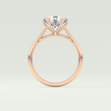 2.0 CT Round Cut Solitaire Lab-Grown Diamond Engagement Ring 12
