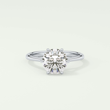 2.0 CT Round Cut Solitaire Lab-Grown Diamond Engagement Ring 13