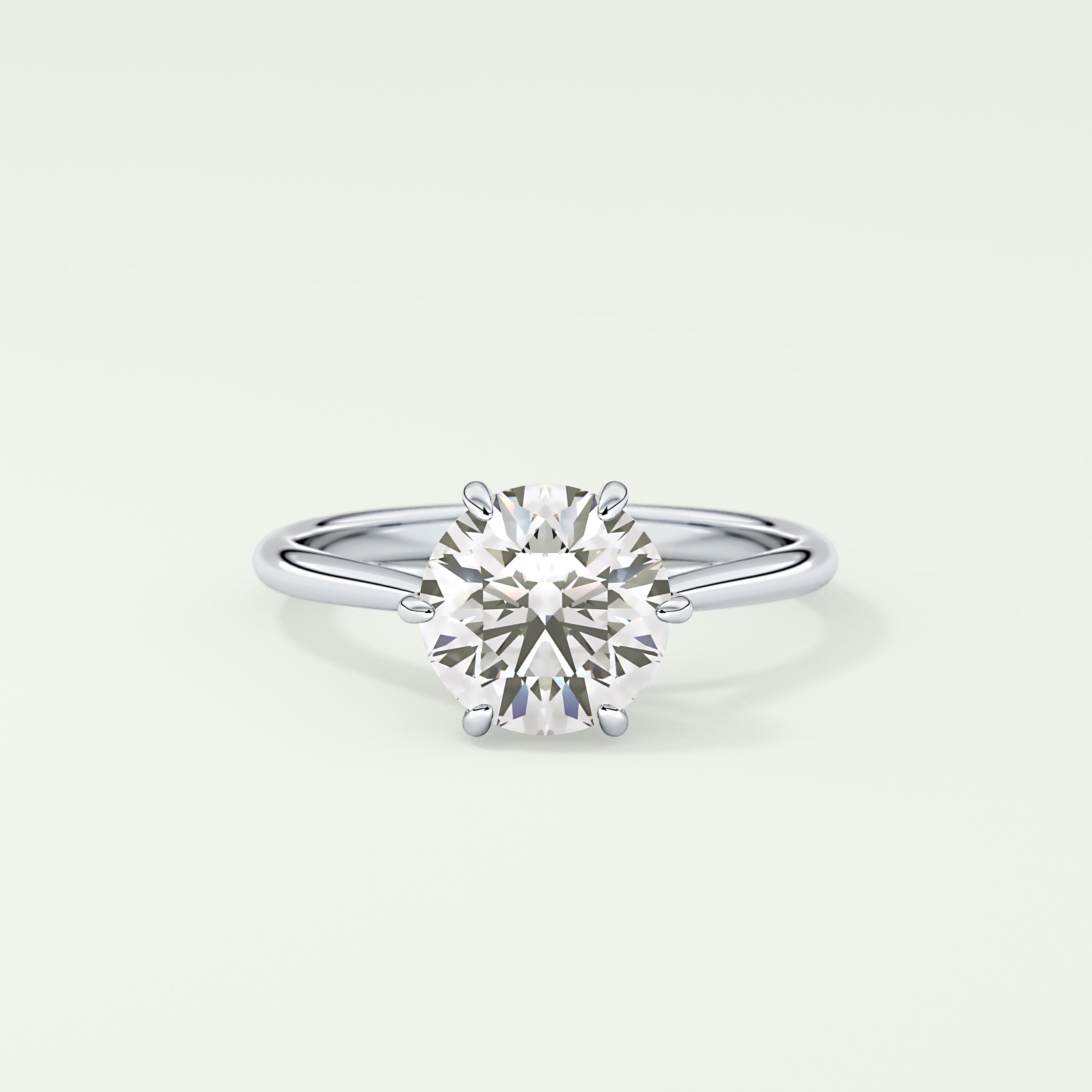 2.0 CT Round Cut Solitaire Lab-Grown Diamond Engagement Ring 13
