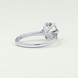 2.0 CT Round Cut Solitaire Lab-Grown Diamond Engagement Ring 14
