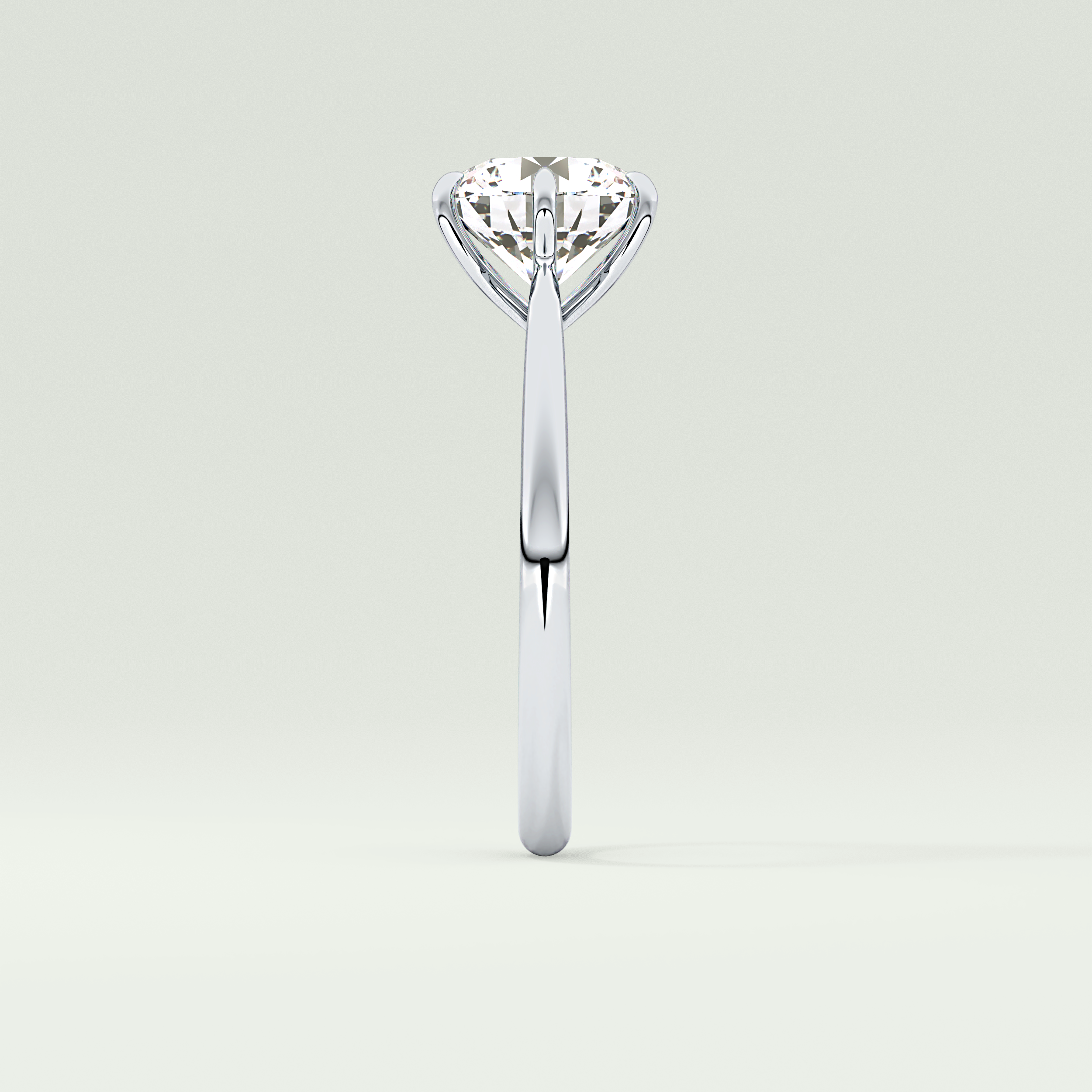 2.0 CT Round Cut Solitaire Lab-Grown Diamond Engagement Ring 16