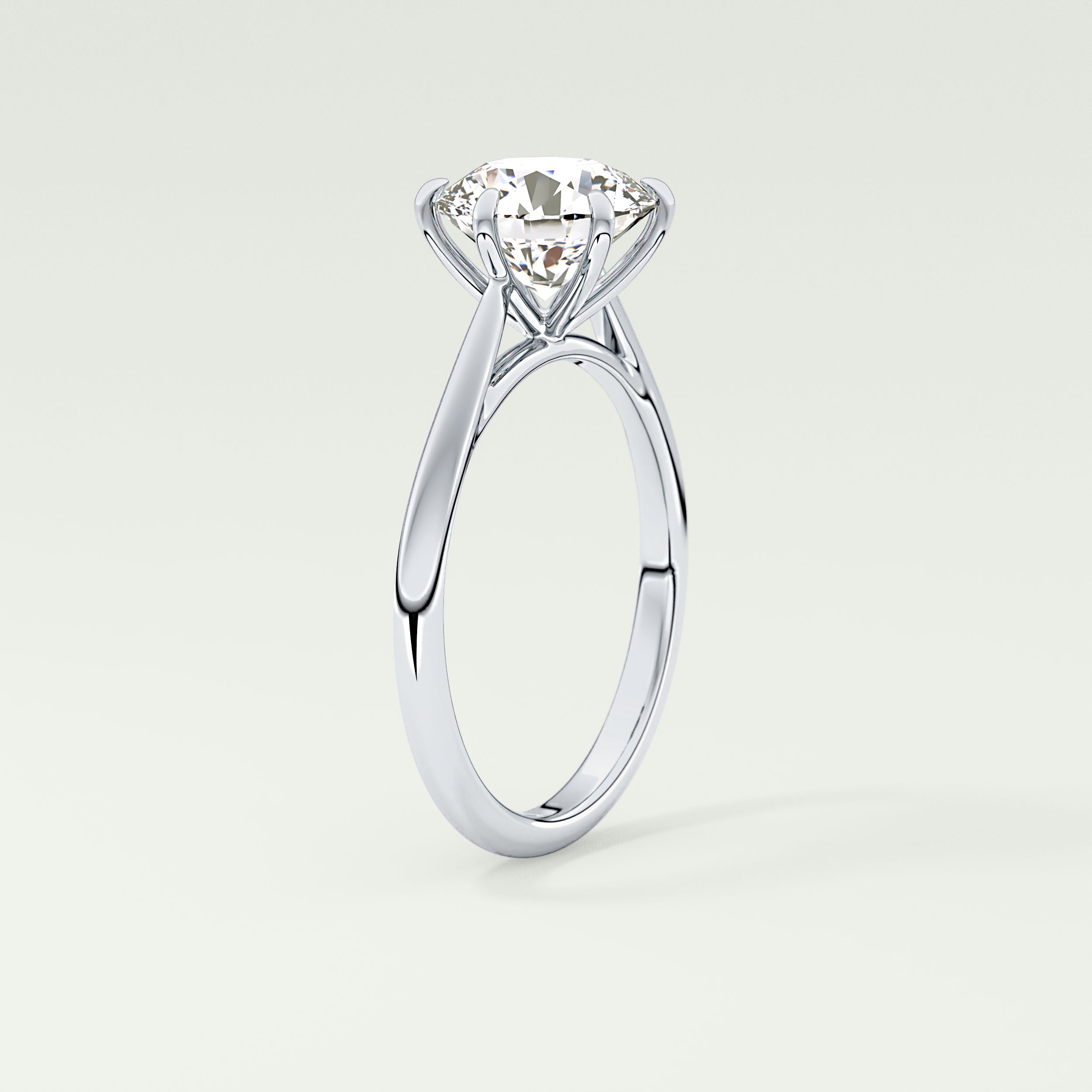 2.0 CT Round Cut Solitaire Lab-Grown Diamond Engagement Ring 17