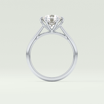 2.0 CT Round Cut Solitaire Lab-Grown Diamond Engagement Ring 18