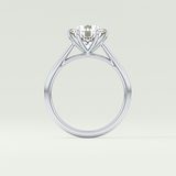 2.0 CT Round Cut Solitaire Lab-Grown Diamond Engagement Ring 18