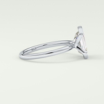 2.0 CT Emerald Cut Half Bezel Lab-Grown Diamond Engagement Ring 15
