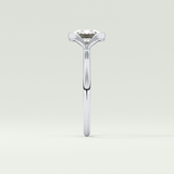 2.0 CT East West Emerald Cut Half Bezel Lab-Grown Diamond Engagement Ring 16