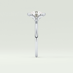 2.0 CT Round Cut Half Bezel Lab-Grown Diamond Engagement Ring 16