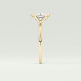 2.0 CT Cushion Cut Half Bezel Lab-Grown Diamond Engagement Ring 4