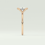 2.0 CT Cushion Cut Half Bezel Lab-Grown Diamond Engagement Ring 10