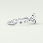 2.0 CT Cushion Cut Half Bezel Lab-Grown Diamond Engagement Ring 15