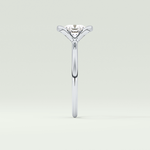 2.0 CT Cushion Cut Half Bezel Lab-Grown Diamond Engagement Ring 16