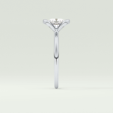 2.0 CT Cushion Cut Half Bezel Lab-Grown Diamond Engagement Ring 16