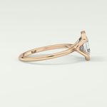 2.0 CT Asscher Cut Half Bezel Lab-Grown Diamond Engagement Ring 9