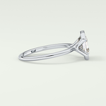 2.0 CT Asscher Cut Half Bezel Lab-Grown Diamond Engagement Ring 15