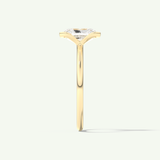 2.0 CT Radiant Cut Half Bezel Moissanite Engagement Ring