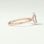2.0 CT Radiant Cut Half Bezel Moissanite Engagement Ring 9