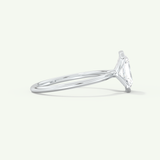 2.0 CT Radiant Cut Half Bezel Lab-Grown Diamond Engagement Ring