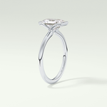2.0 CT Radiant Cut Half Bezel Moissanite Engagement Ring 17