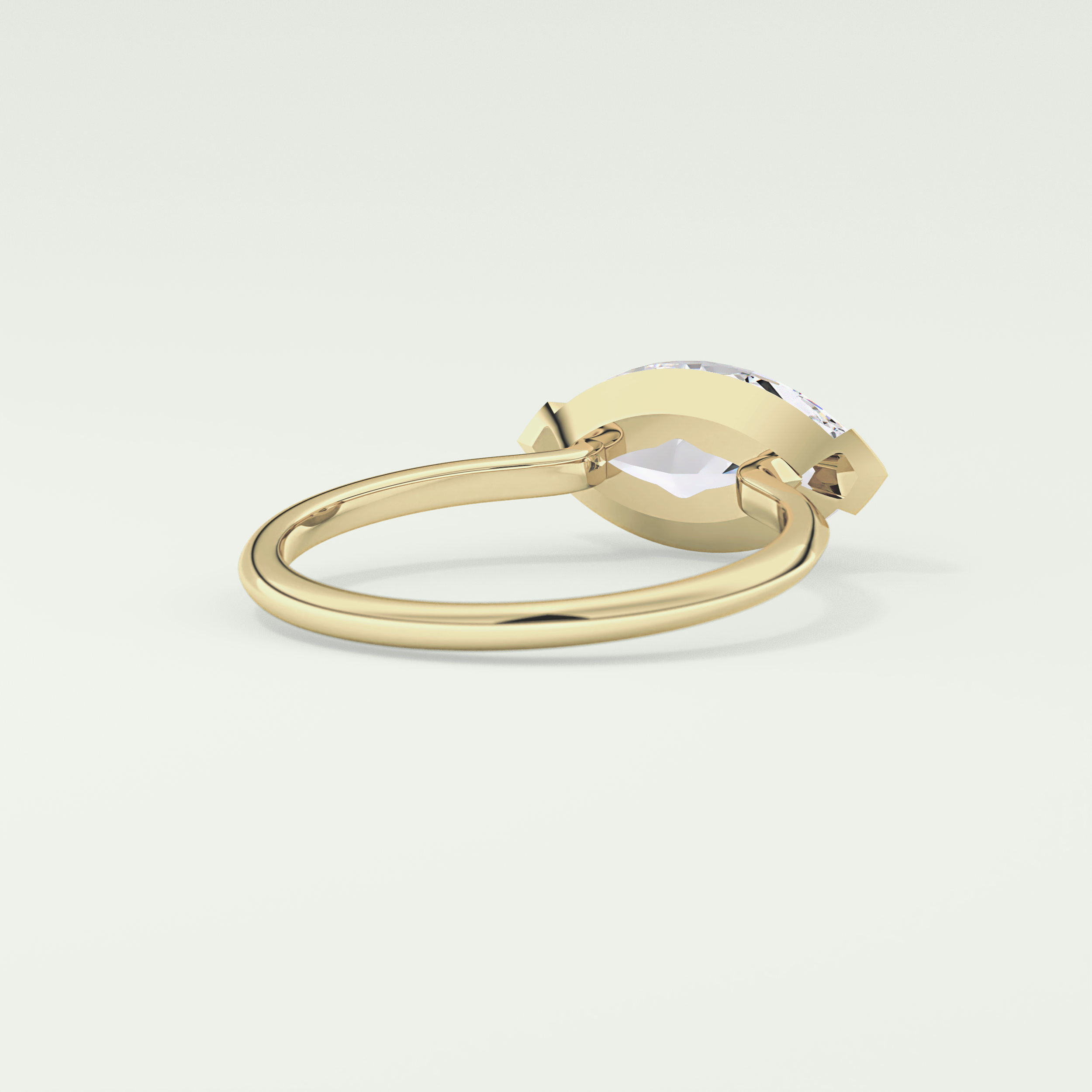 2.0 CT East West Marquise Cut Solitaire Lab-Grown Diamond Engagement Ring 2