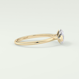 2.0 CT East West Marquise Cut Solitaire Lab-Grown Diamond Engagement Ring 3
