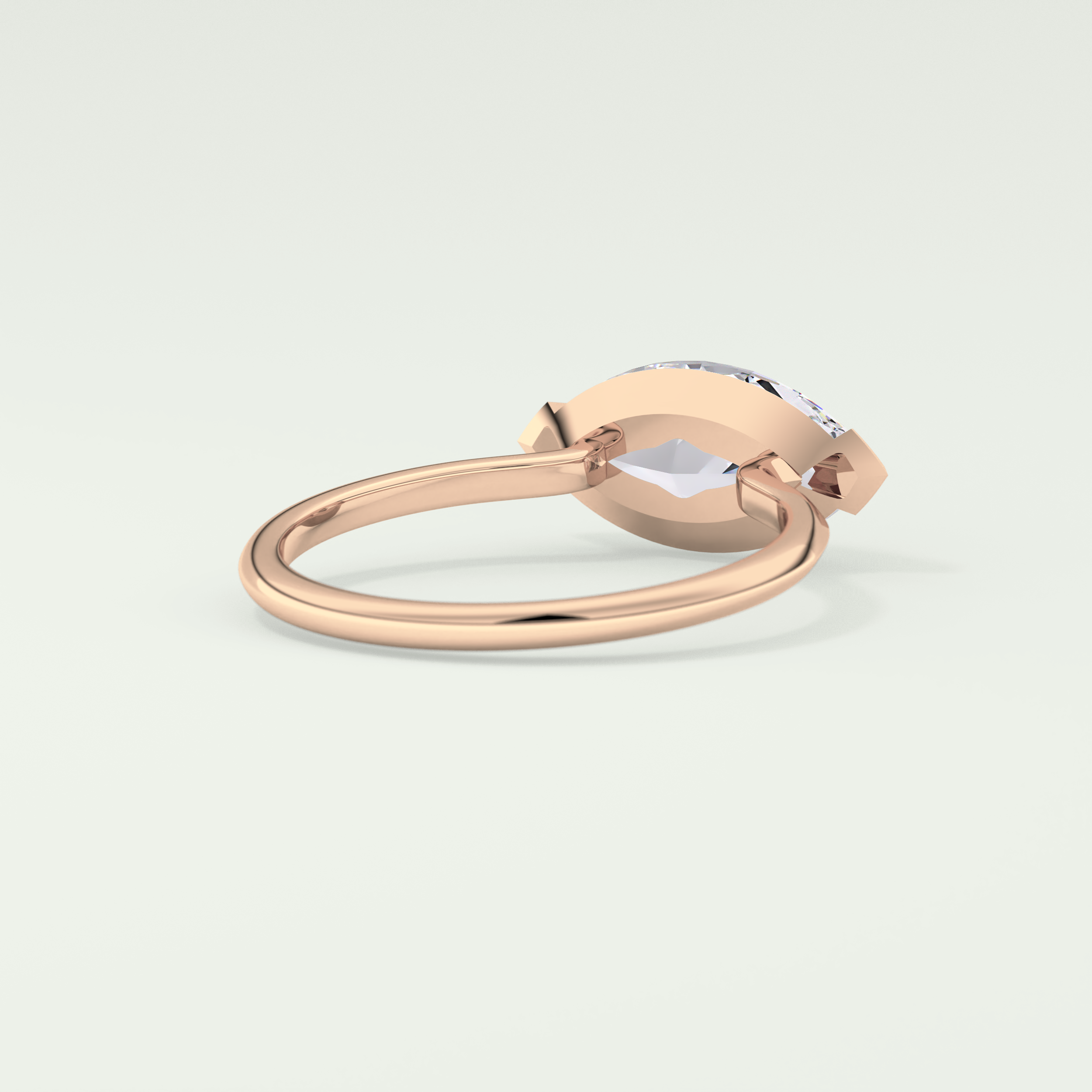 2.0 CT East West Marquise Cut Solitaire Lab-Grown Diamond Engagement Ring 8