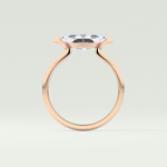 2.0 CT East West Marquise Cut Solitaire Lab-Grown Diamond Engagement Ring 12