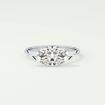 2.0 CT East West Marquise Cut Solitaire Lab-Grown Diamond Engagement Ring 13
