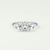 2.0 CT East West Marquise Cut Solitaire Lab-Grown Diamond Engagement Ring 13