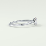 2.0 CT East West Marquise Cut Solitaire Lab-Grown Diamond Engagement Ring 15