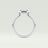 2.0 CT East West Marquise Cut Solitaire Lab-Grown Diamond Engagement Ring 18