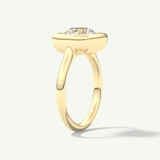 2.0 CT Round Cut Bezel Moissanite Engagement Ring