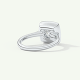 2.0 CT Round Cut Bezel Moissanite Engagement Ring