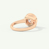 2.0 CT Cushion Cut Bezel Lab-Grown Diamond Engagement Ring