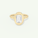 2.0 CT Round Cut Solitaire Moissanite Engagement Ring