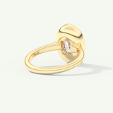 2.0 CT Round Cut Solitaire Moissanite Engagement Ring