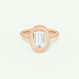 2.0 CT Round Cut Solitaire Moissanite Engagement Ring